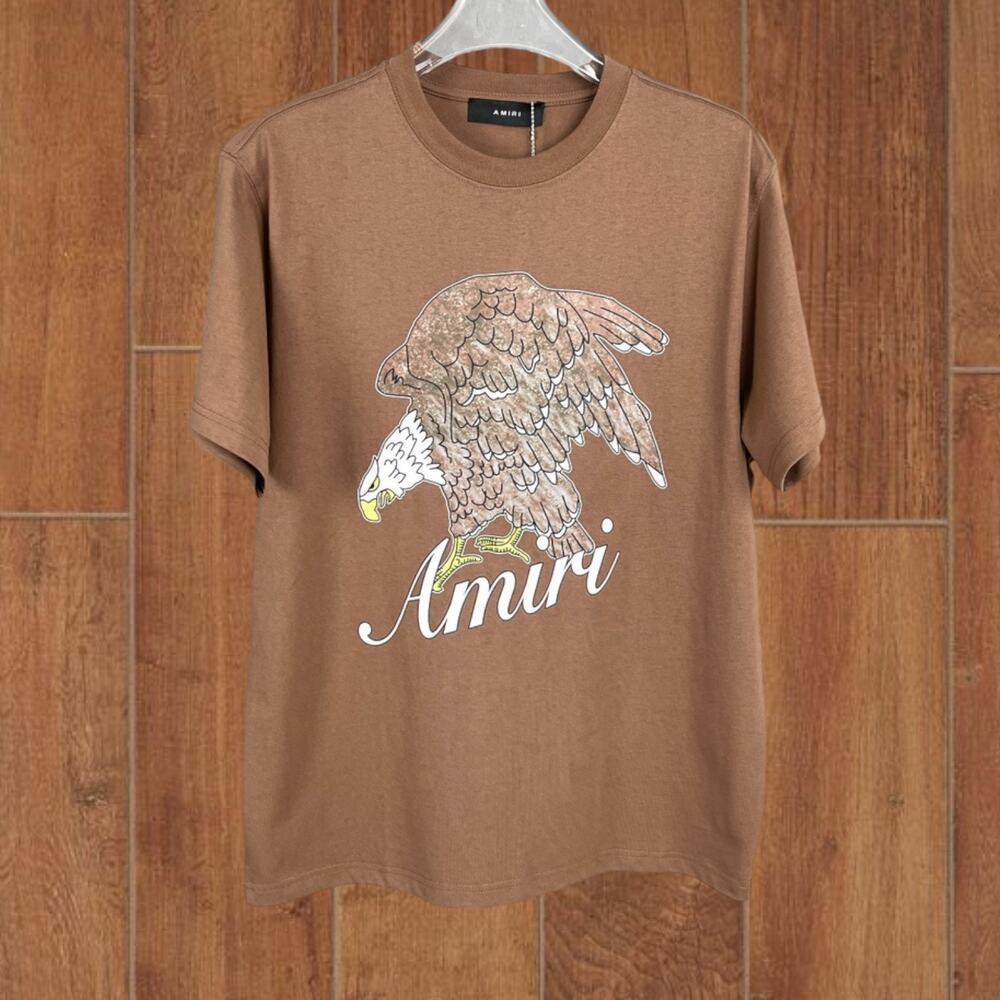 AMIRI Brown Short Sleeve T-Shirt Men's